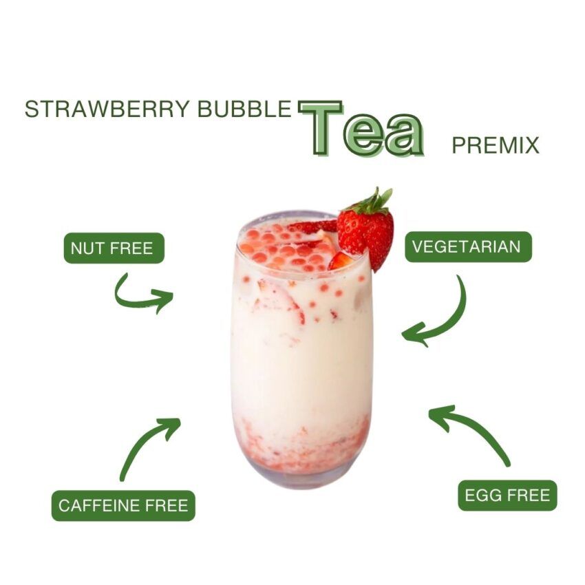 Strawberry Bubble Tea Premix – Fruity, Creamy & Refreshingly Sweet - Image 2