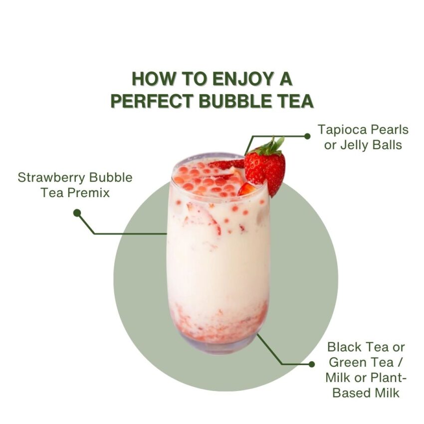 Strawberry Bubble Tea Premix – Fruity, Creamy & Refreshingly Sweet - Image 3